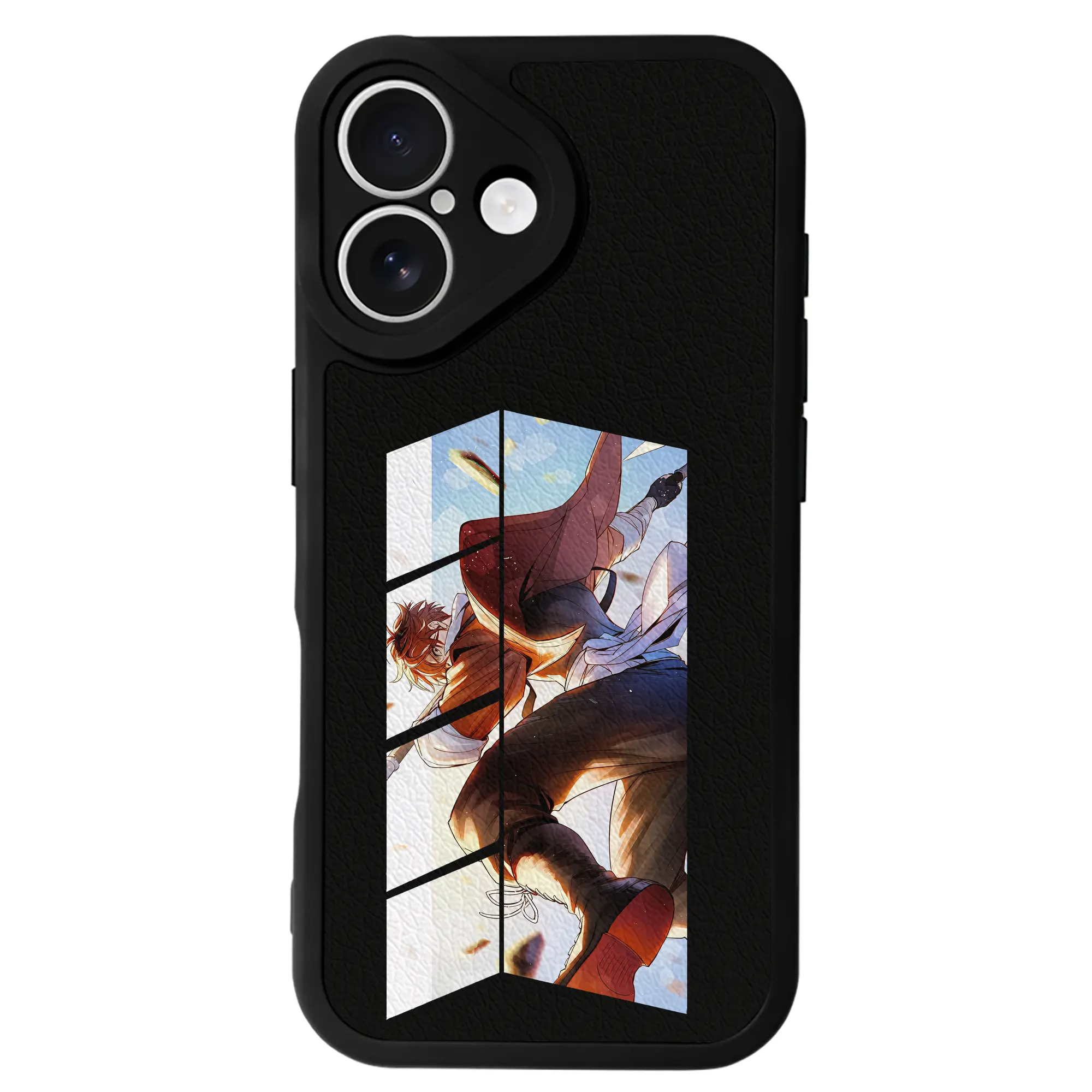 葬送のフリーレン（Frieren） グッズ,シュタルク（Stark） - IPhone 16シリーズ対応 ・ シリコンスマホケース ・ レザー調 ・ 高精度フィット ・ 耐衝撃 ・ ワイヤレス充電対応 ・ 精密カット